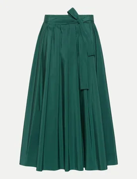 Faltenrock WKDALPACA Grün 40 - Weekend Max Mara - FashionsVida