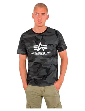 Industries T-shirt à Manches Courtes Basic Camo Black Camo S