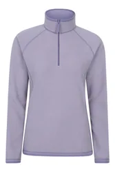 Montana Womens Half-Zip Fleece - Purple - Purple - Size: 14