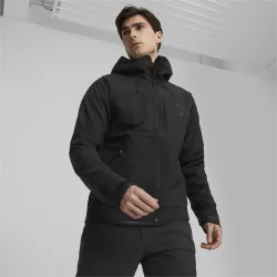 Mens Seasons Softshell Running Jacket - Black - Size 2xl