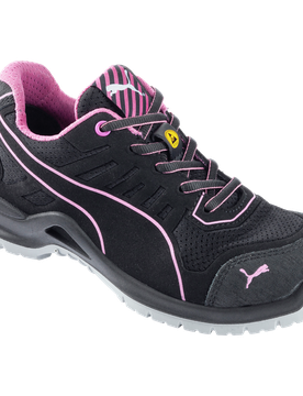 Chaussures de sécurité S1P ESD Puma Fuse TC basses noir/rose Noir 37