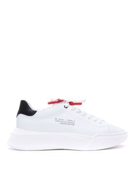 Sneakers in pelle con logo