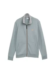 Printed stand-up sweat jacket male