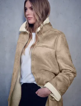 Street One Jacke mit Teddy-Details female Beige