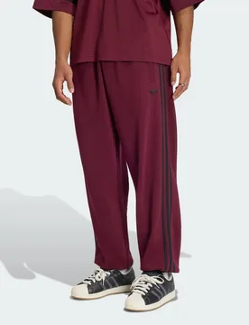 PANTALONI DI TUTA ADICOLOR 3 STRISCE CON ORLI ELASTICIZZATI M Maroon - Adidas - FashionsVida