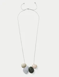 Mixed Resin Necklace Multi female