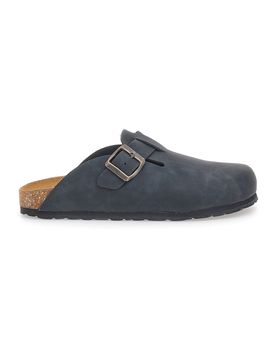 Ciabatte Chiuse Nere con Sottopiede in Pelle Made in Italy 335A013PR 36