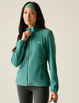 Women's Floreo IV Full Zip Fleece Sweatshirt in Bottle Green Size: 8 - Bottle Green - Size: 8 - Regatta - FashionsVida