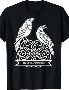 Odin's Ravens Huginn & Muninn Celtic Norse Mythology T-Shirt 100% Cotton O-Neck Short Sleeve Summer Casual Mens T-shirt - Aliexpress - FashionsVida