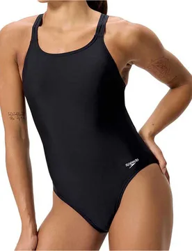 Solid endurasoft leaderback bañador natación mujer Negro (46) - Speedo - FashionsVida