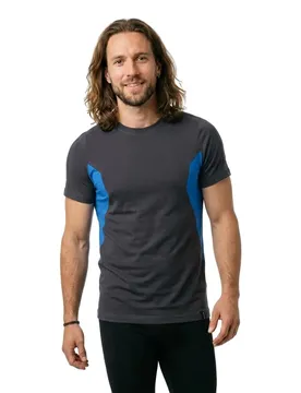 T-shirt à Manches Courtes Accelerate 18382 Dark Navy / Azure Blue S
