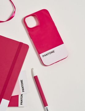 Custodia per iPhone 15 Pantone - rosa shocking
