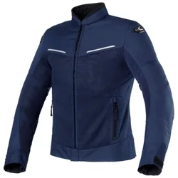 Giacca Moto Traforata TROPICA Navy Nero taglia M