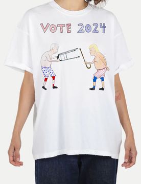 T-Shirt Vote 2024 Weiß S