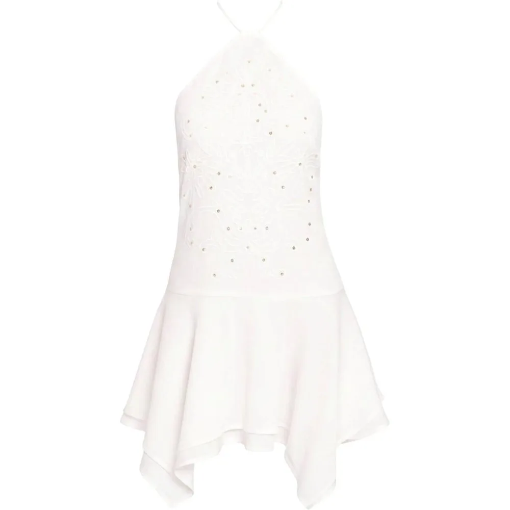 Vestido corto con bordado de lentejuelas - The-Are - FashionsVida