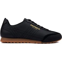 Mens Villan Trainers - Black Leather - Size Uk 6