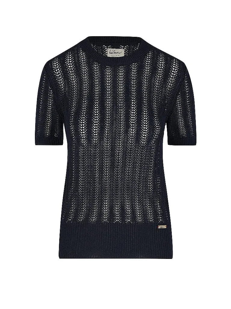 Trachtenshirt dunkelblau L damen - LUIS TRENKER - FashionsVida
