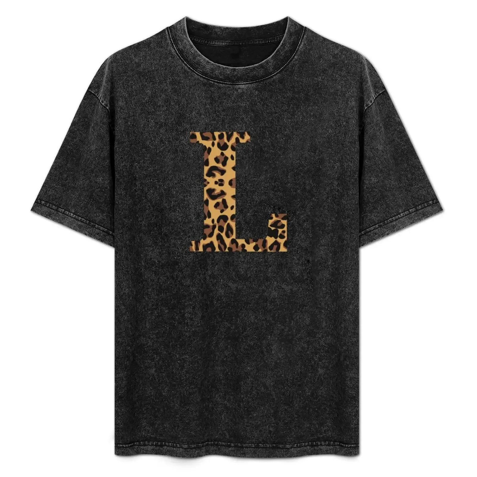 Leopard Print Letter L T-Shirt Quick Dry Training Short Sleeve Tee - Aliexpress - FashionsVida