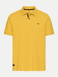 Poloshirt mit Kontrastdetails Gelb L