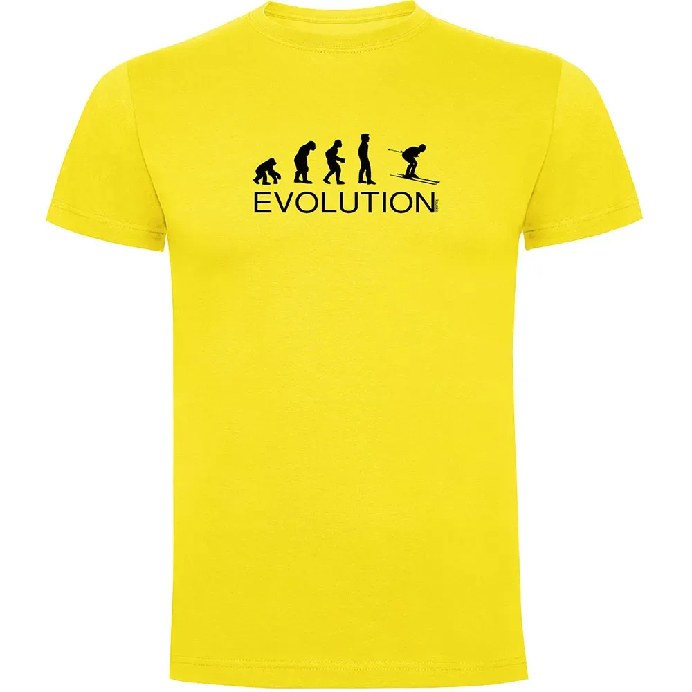 T-shirt à Manches Courtes Evolution Ski Yellow 3XL - Kruskis - FashionsVida