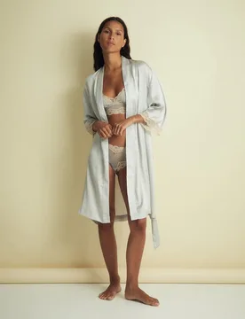 Sfera - Bata satinada encaje - Sfera - FashionsVida