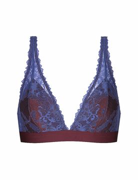 Sujetador triángulo POETRY DREAM boysenberry baya S