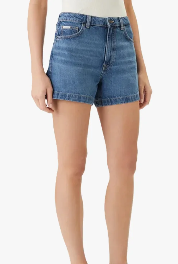 GUESS shorts in denim donna blu - Guess - FashionsVida
