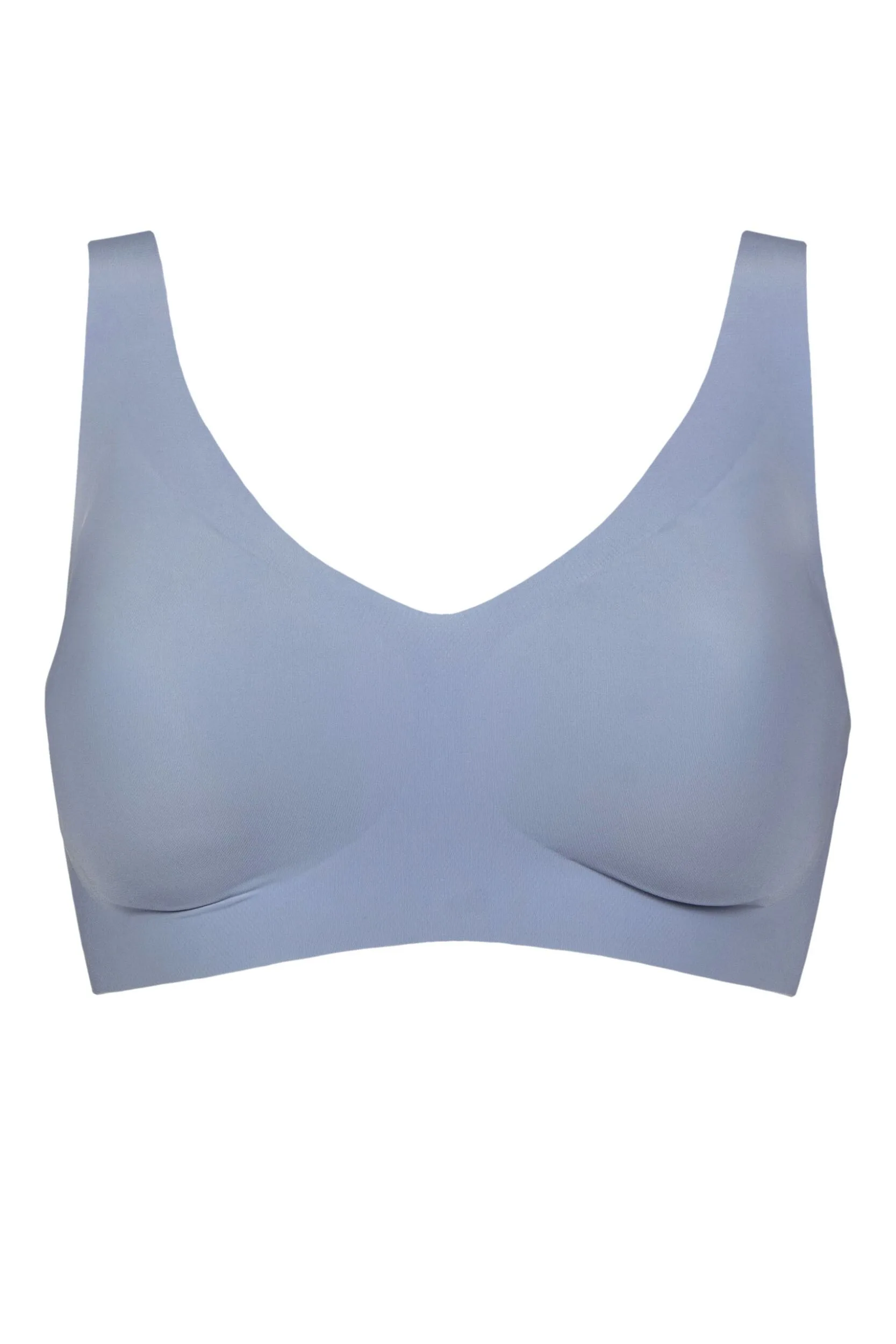 Women's Zero Feel Seamfree Bralette with Removable Pads Chambray S - Blue - Size: Small - Sloggi - FashionsVida