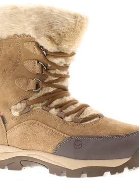 Womens Walking Boots Moritz Waterproof 200 Suede Leather Lace Up Brown - Size Uk 4 - Hi-tec - FashionsVida