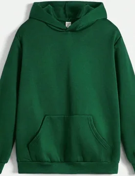 Sudadera casual ajustada de manga larga con bolsillo canguro para niños medianos-grandes, primavera/otoño - Shein - FashionsVida