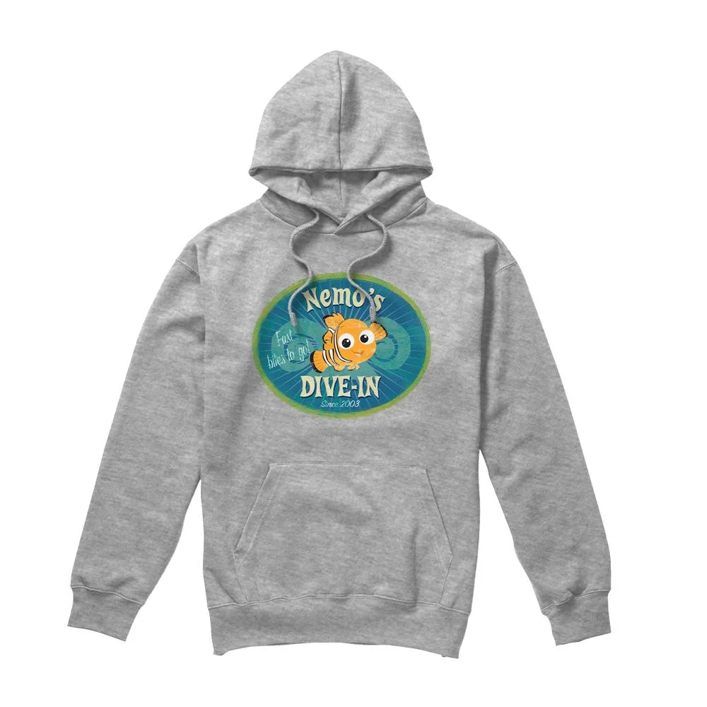 Finding Nemo Nemo's Dive In Hoodie Light Grey - Light Grey - Size: M - Disney - FashionsVida