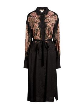 Vestido midi Mujer Negro 42 Mujer