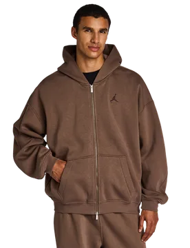 Brooklyn Uomo - Felpe con cappuccio Marrone - Taglia S - Pile di cotone S - Jordan - FashionsVida