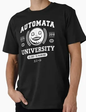 Emil Automata University 2B NieR Automata Yorh Anime T-shirt for Gamer Cyber Punk Graphic Clothes Y2K Tee US Size Tops S-6XL - Aliexpress - FashionsVida