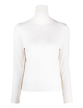 Maglione in lana con righe distintive
