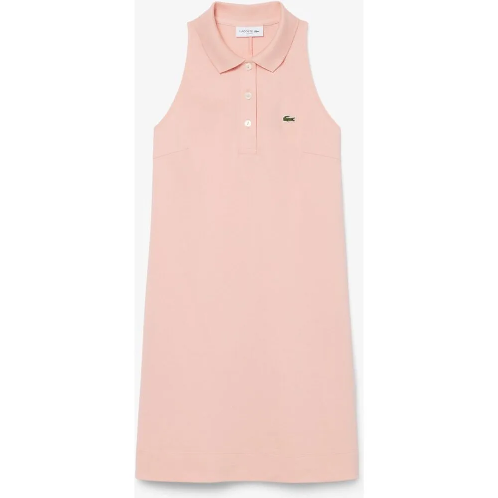Vestido polo de mujer sin mangas de piqué en - Lacoste - FashionsVida