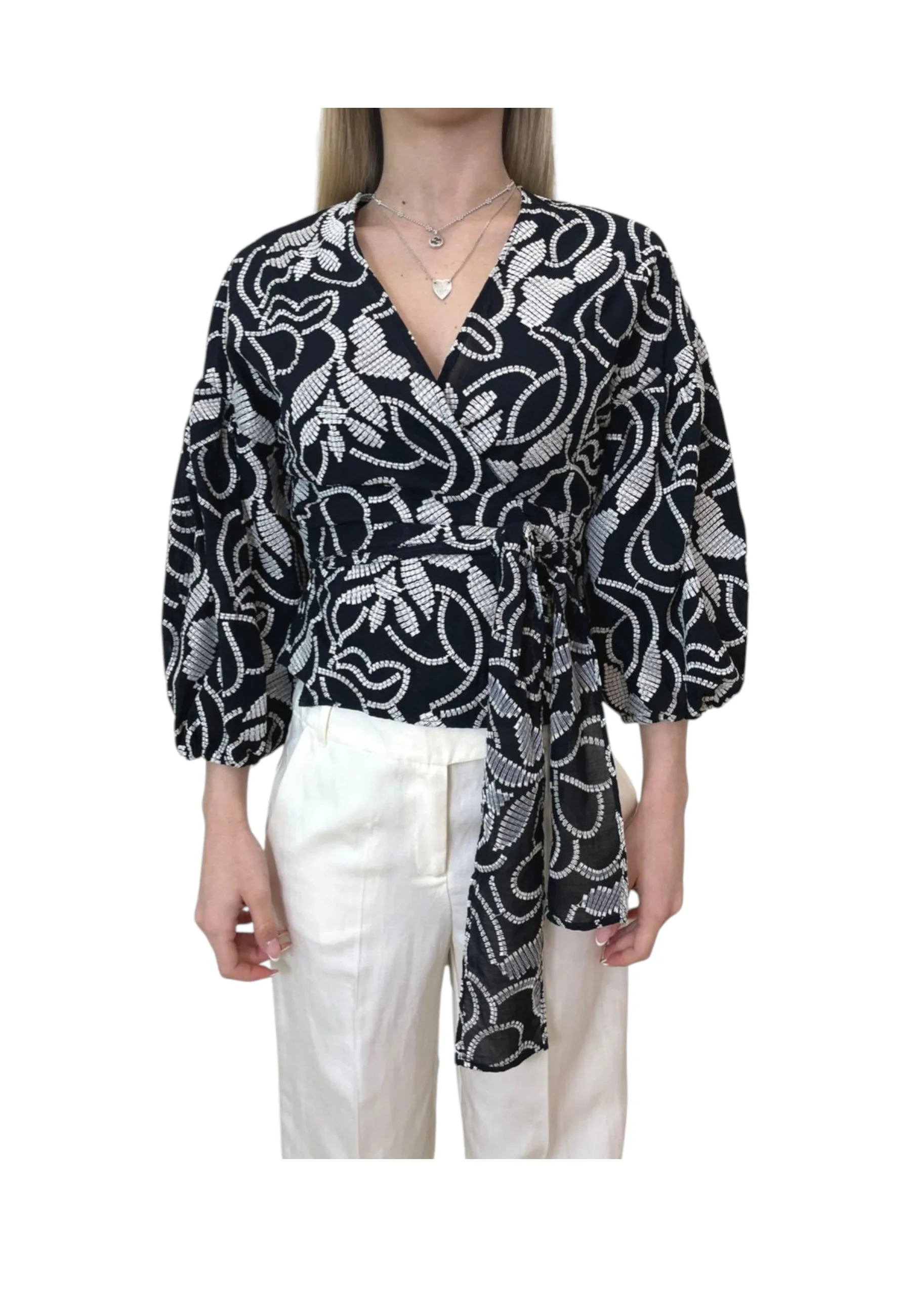 Camicia Donna 2611111242200-006 GIUSTO - Penny Black - FashionsVida