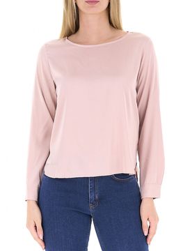 Blusa in satin ROSA CHIARO 44