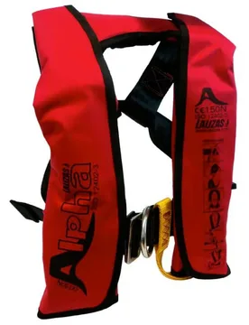 Alpha 120n Junior Automatic Life Jacket Black One Size unisex - Lalizas - FashionsVida