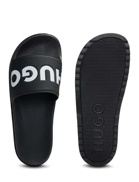 Logo Sliders White/Black male - Hugo Boss - FashionsVida