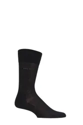 Pair Black BOSS George 100% Mercerised Cotton Plain Socks Men's 8.5-9.5 Mens - - Black - Size: 8.5-9.5 Mens