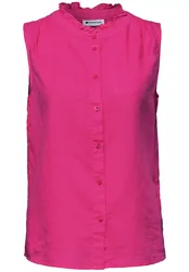SOL_Buttoned blouse top w fril female