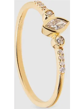 Anillo Geometry de oro y diamantes - El Corte Inglés - FashionsVida