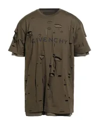 Camiseta Hombre Verde militar XS Hombre