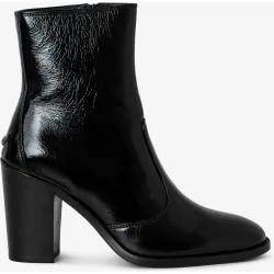 Zadig & Voltaire - Botines de mujer de cuero efecto vintage