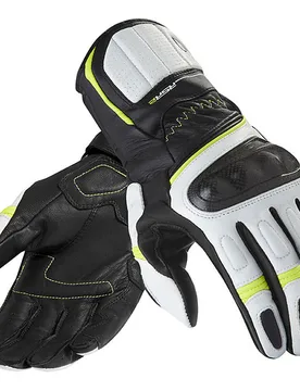Guanti Moto in Pelle Racing RSR 2 Nero Giallo Fluo taglia 2XL - Rev'it - FashionsVida
