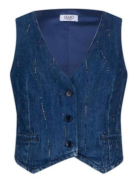 Liu Jo Gilet di jeans blu