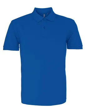 Mens Plain Short Sleeve Polo Shirt (Bright Royal) - Multicolour Cotton - Size X-Large - Asquith & Fox - FashionsVida