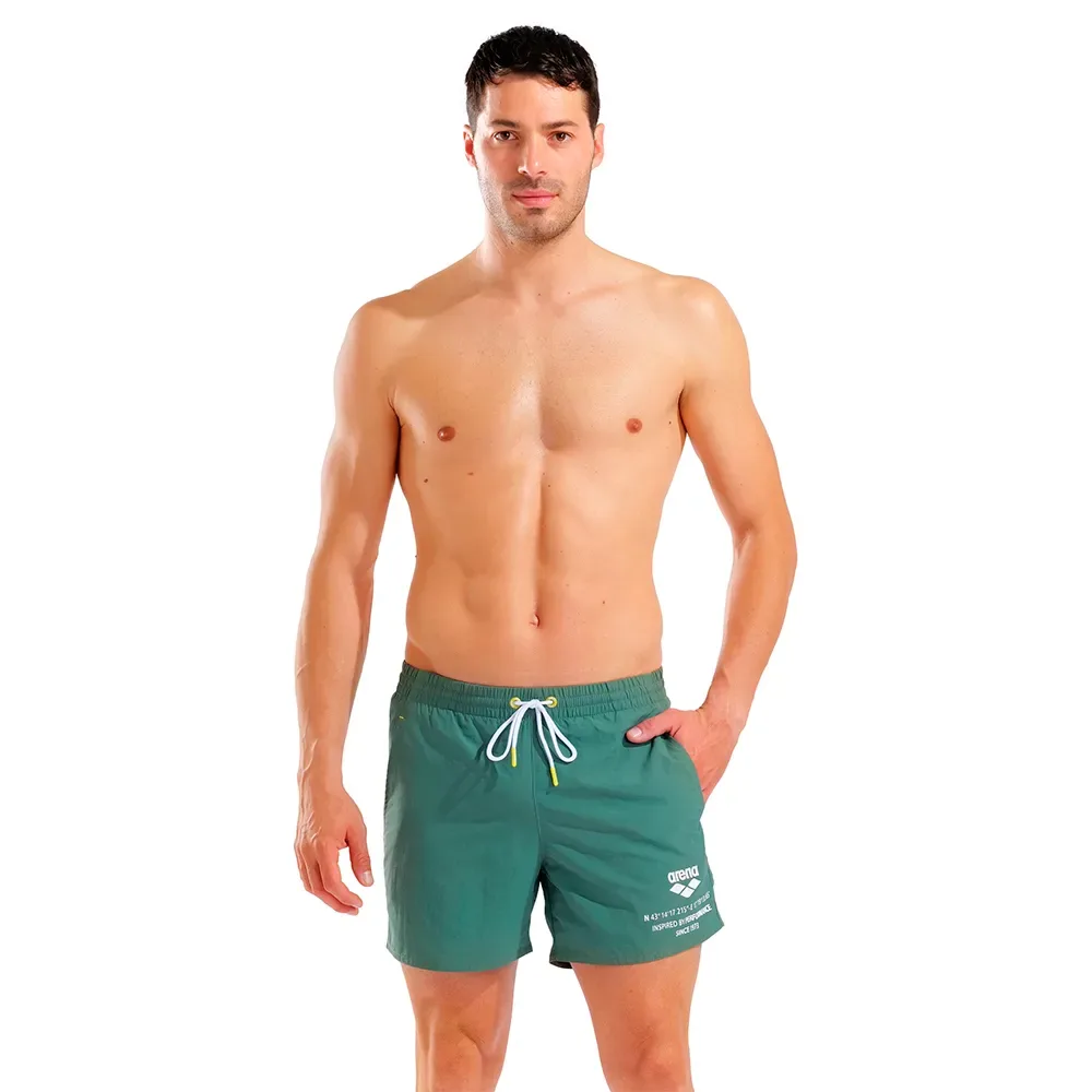 Graphic Beach Swimming Shorts Sage S Men - Arena - FashionsVida