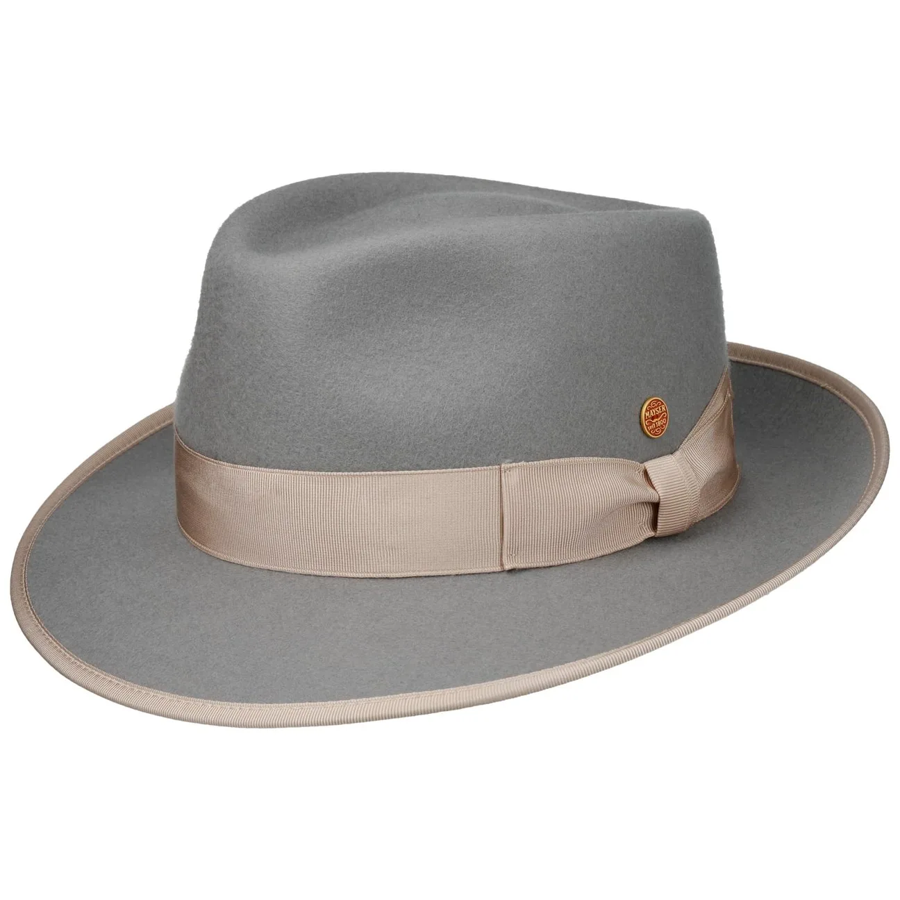 Mio Twotone Wool Hat by - light grey - Female - Size: L (58-59 cm) - Mayser - FashionsVida